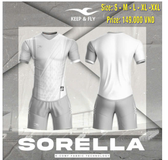 ÁO BÓNG ĐÁ KEEPPLY SORELLA