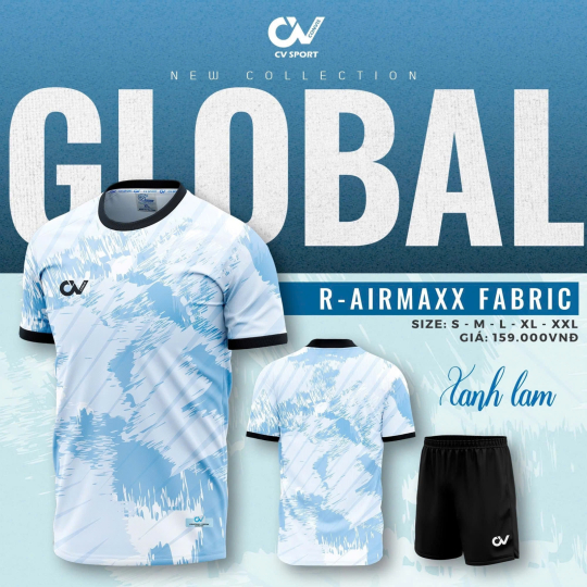 ÁO BÓNG ĐÁ CV GLOBAL