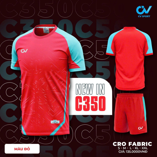 ÁO BÓNG ĐÁ CV C350